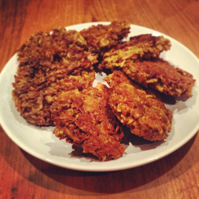 curried parsnip fritters